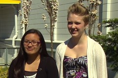 Two teenage friends are being credited with helping to save a stranger's life by performing CPR after a man was found unconscious