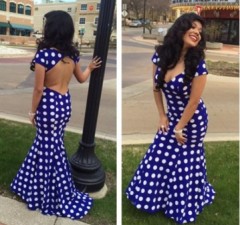 Mireya Briceno, was booted from her senior prom for wearing a dress that was too revealing. The teen followed the high school’s obviously strict dress code when she wore a backless royal blue dress with white polka dots