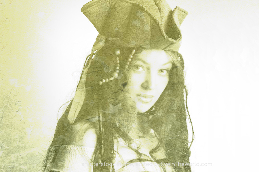 image of woman pirate